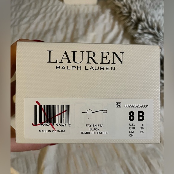 NEW Ralph Lauren Fay Tumbled Leather Sandals - Picture 10 of 11